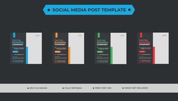 Business Corporate Social Media Post Template vector