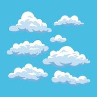 Clouds set vectors isolated. Clouds image background.