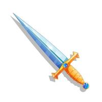 sword vector isolated white background