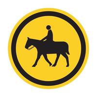 signo de símbolo de caballo sobre fondo blanco vector