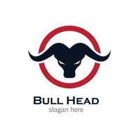 Bull head vector icon