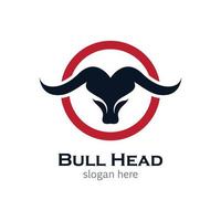 Bull head vector icon