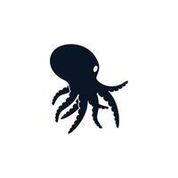 Octopus symbol vector icon illustration