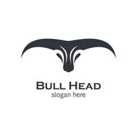 Bull head vector icon