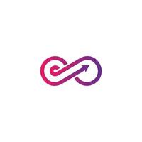 Infinity symbol vector icon