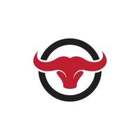 Bull head vector icon illustration