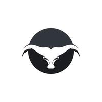 Bull head vector icon illustration