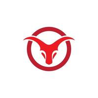 Bull head vector icon