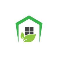 Green house vector icon