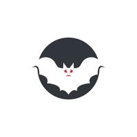 diseño de ilustración de icono de vector de murciélago