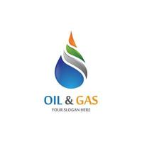 Oil and gas icon vector