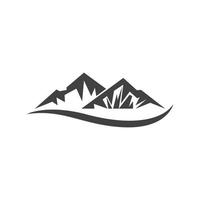 diseño de ilustración de icono de vector de montaña