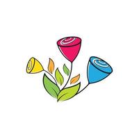ilustración de imágenes de logotipo de flor de belleza vector
