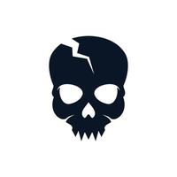 Skull vector icon illustration