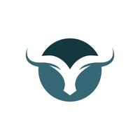 Bull head logo images vector