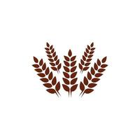 Wheat symbol vector icon illustration