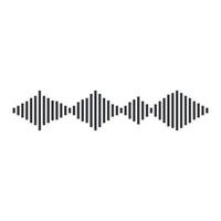 Sound wave vector icon