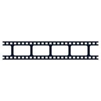 Film strip logo images vector