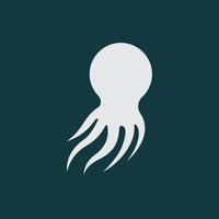 Octopus symbol vector icon illustration