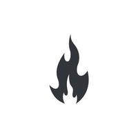 Fire symbol vector icon illustration