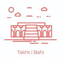 Takht i Bahi vector