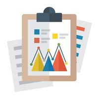 Trendy Mountain Chart vector