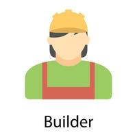 Trendy Builder Concepts vector