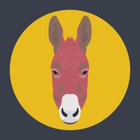 Trendy Donkey Concepts vector