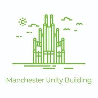 Trendy Unity Building vector