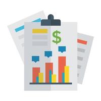 Trendy Finance Chart vector