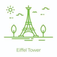 torre eiffel de moda vector