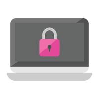 Trendy Computer Security vector