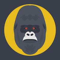 Trendy Gorilla Concepts vector