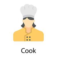 Trendy Cook Concepts vector