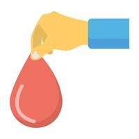 Trendy Blood Donor vector