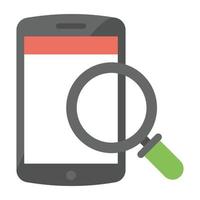 Trendy Mobile Search vector
