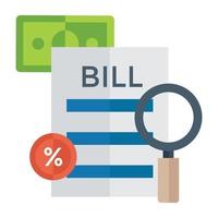 Trendy Sales Bill vector