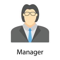 Trendy Manager Concepts vector