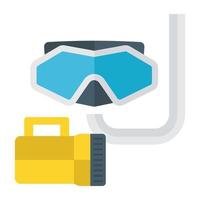 Trendy Snorkeling Concepts vector