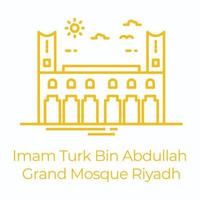 gran mezquita riyadh vector