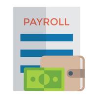 Trendy Payroll Concepts vector