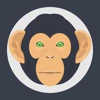 Trendy Monkey Concepts vector