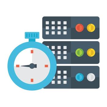 Trendy Timer Database vector
