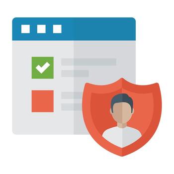 seguridad cibernética de moda vector