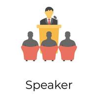 Trendy Conference Concepts vector