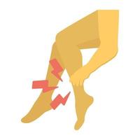 Trendy Ankle Pain vector