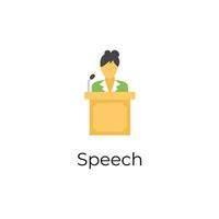 Trendy Speech Concepts vector