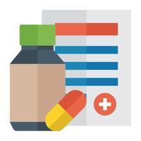 Trendy Medicine Jar vector