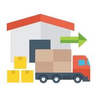 Trendy Delivery Concepts vector