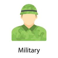 conceptos militares de moda vector